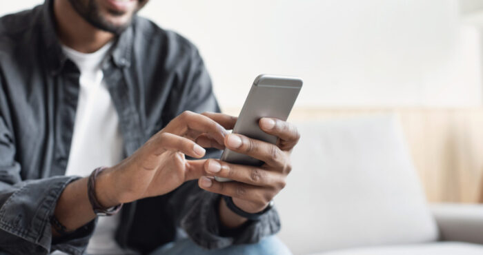 Person on phone